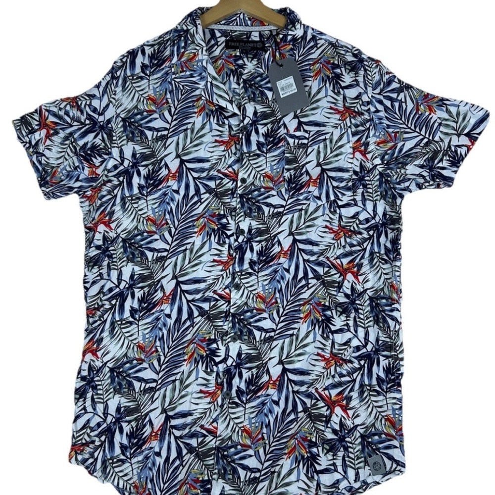 Tropical Print Men's Shirt